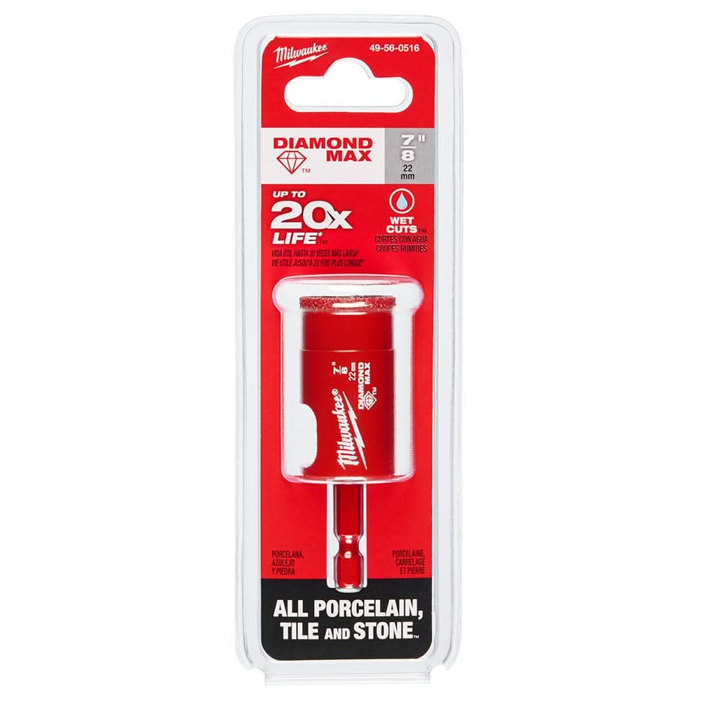 Milwaukee 49-56-0516 Milwaukee 7/8" Diamond Max Hole Saw Bit