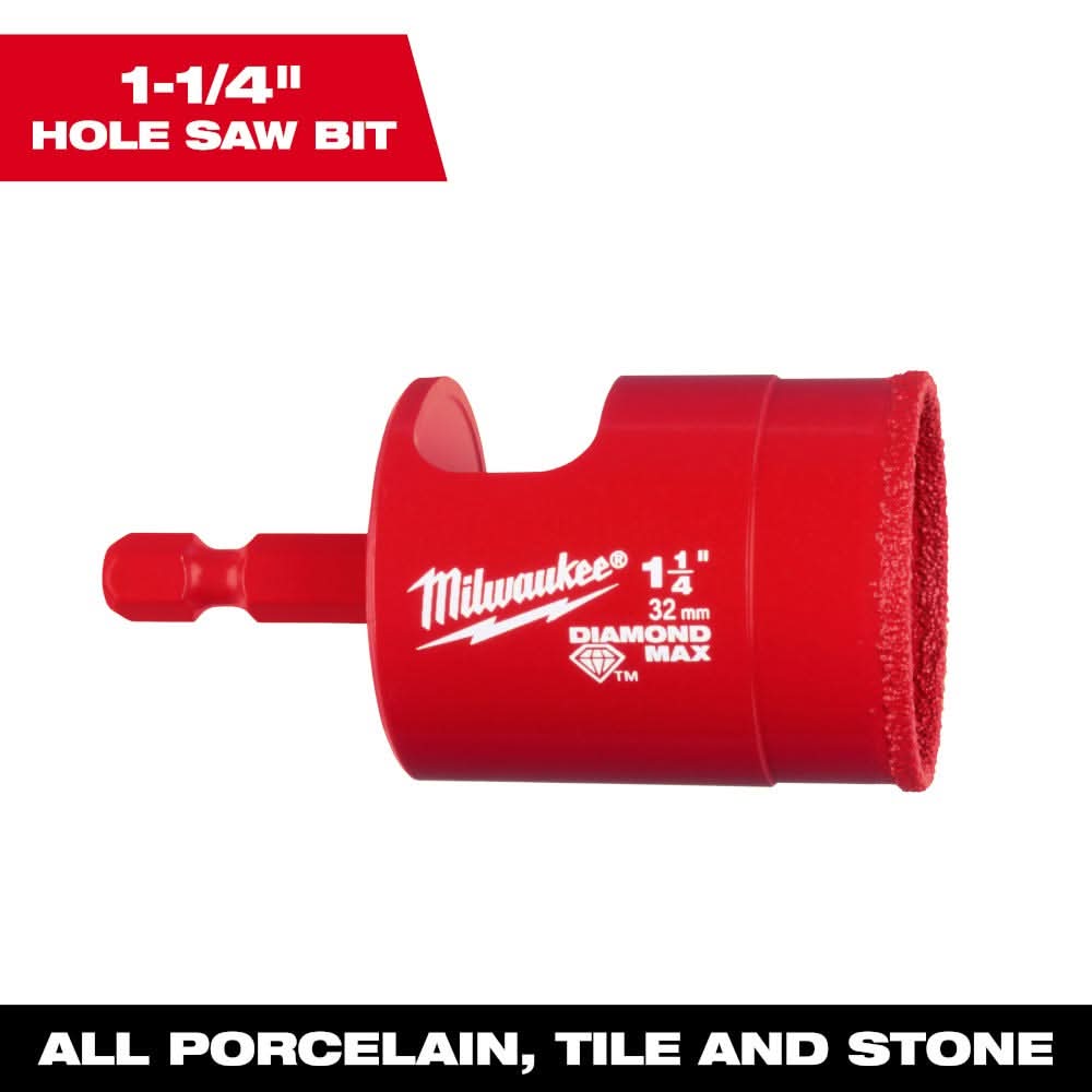 Milwaukee 49-56-0519 Milwaukee 1-1/4" Diamond Max Hole Saw Bit