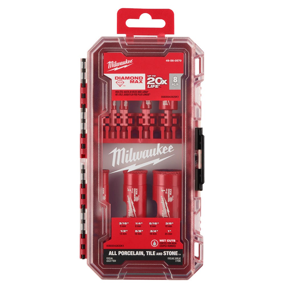 Milwaukee 49-56-0570 Milwaukee Diamond Max Hole Saw Bit Set - 8PC