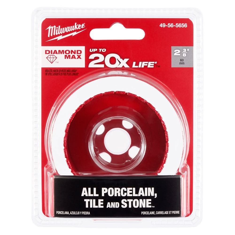 Milwaukee 49-56-5656 Milwaukee 2-3/8" Diamond Max Hole Saw