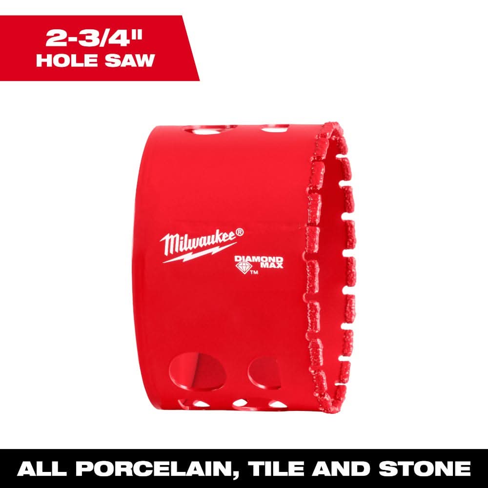 Milwaukee 49-56-5666 Milwaukee 2-3/4" Diamond Max Hole Saw