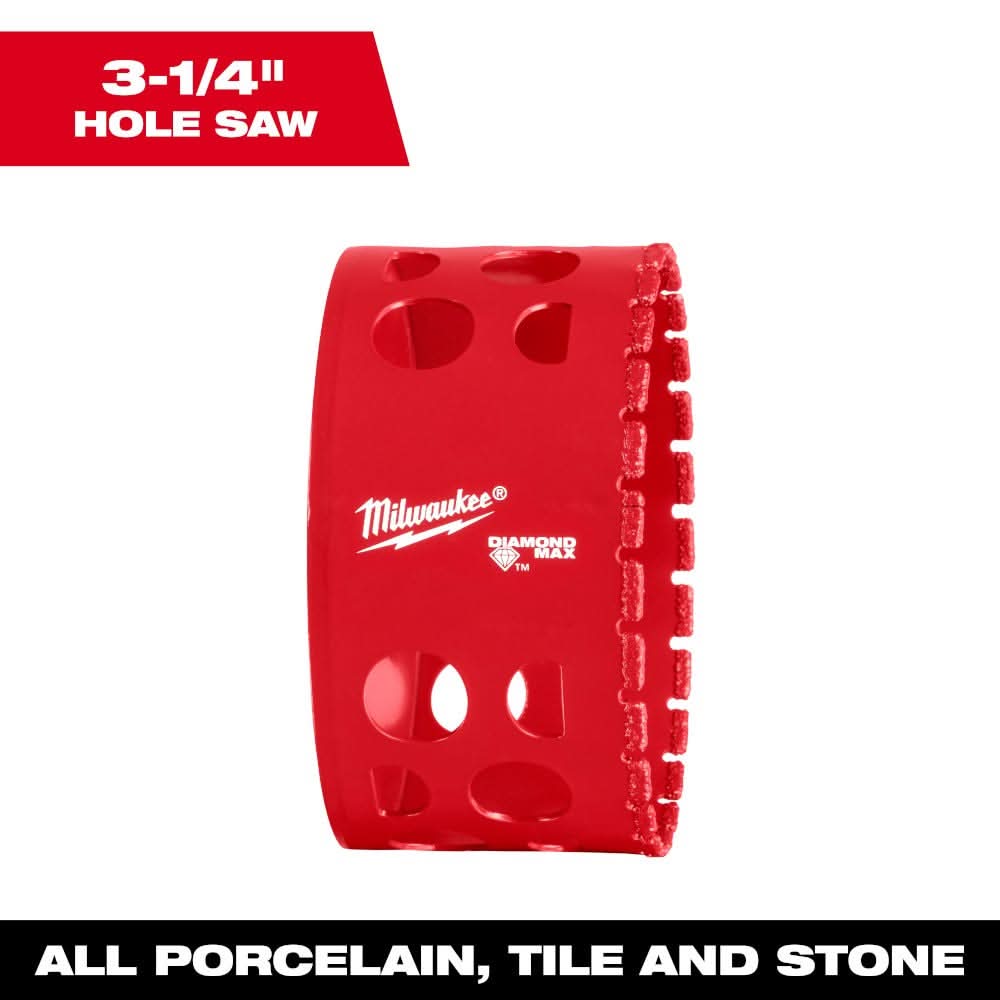 Milwaukee 49-56-5674 Milwaukee 3-1/4" Diamond Max Hole Saw