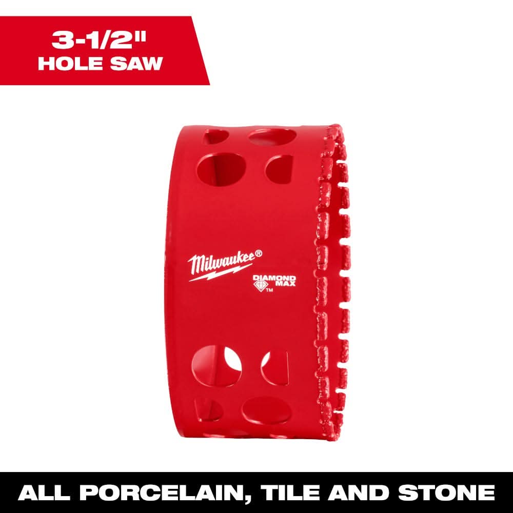Milwaukee 49-56-5678 Milwaukee 3-1/2" Diamond Max Hole Saw