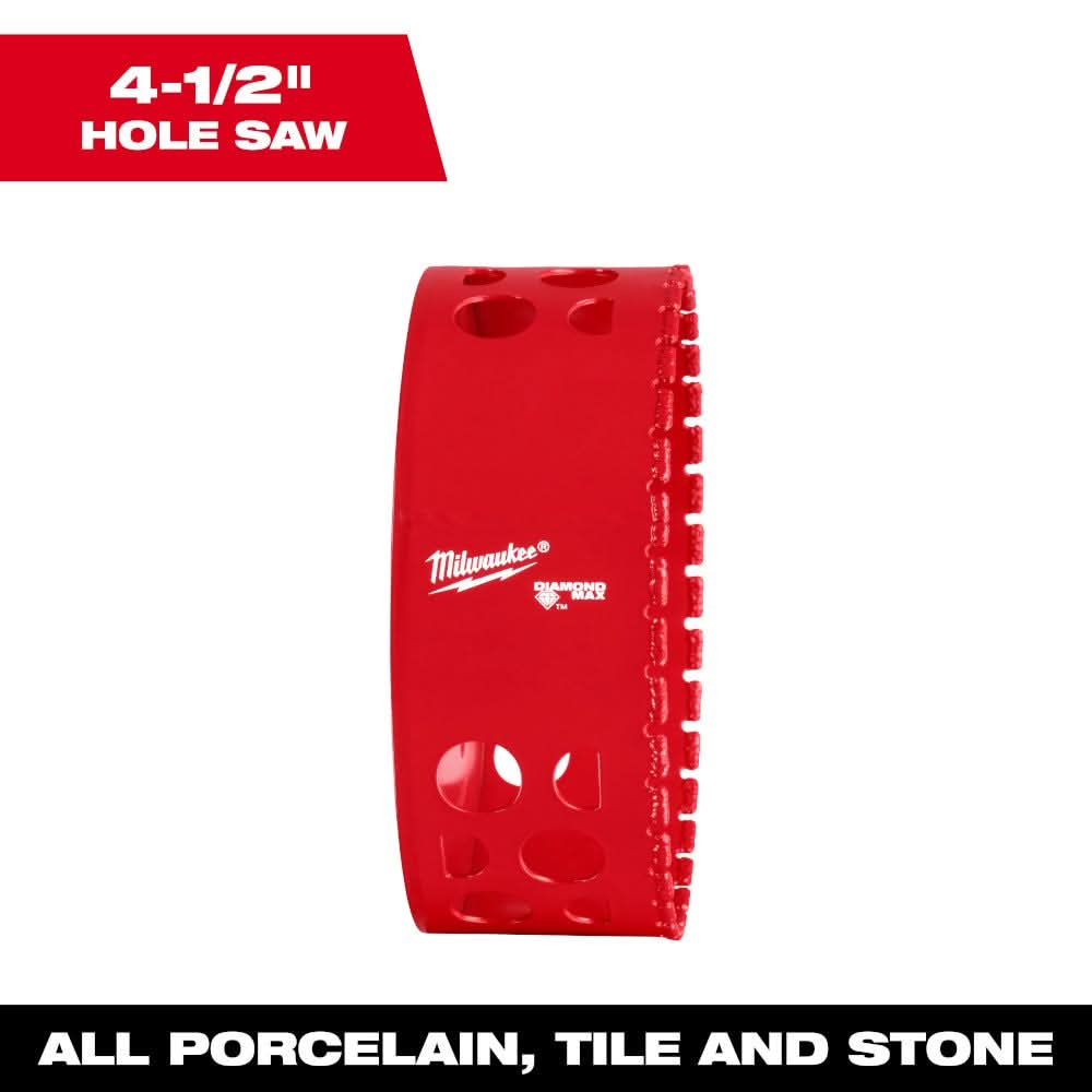 Milwaukee 49-56-5691 Milwaukee 4-1/2" Diamond Max Hole Saw