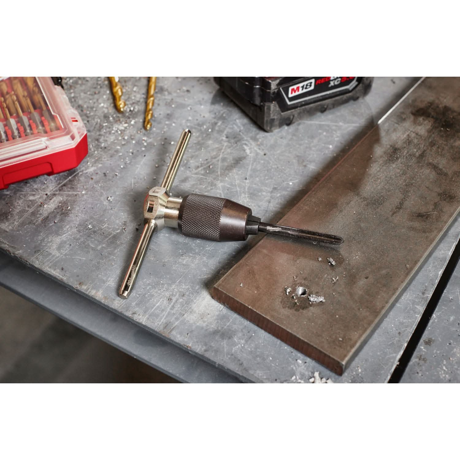 Milwaukee 49-57-5001 Tap Collet for Taps up to 1/2" & T Handle Bar