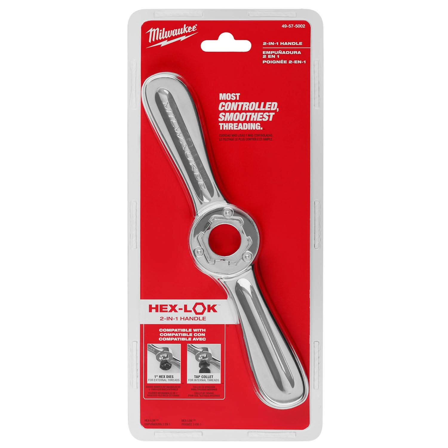 Milwaukee 49-57-5002 Hex-LOK 2-in-1 Tap and Die Threading Handle