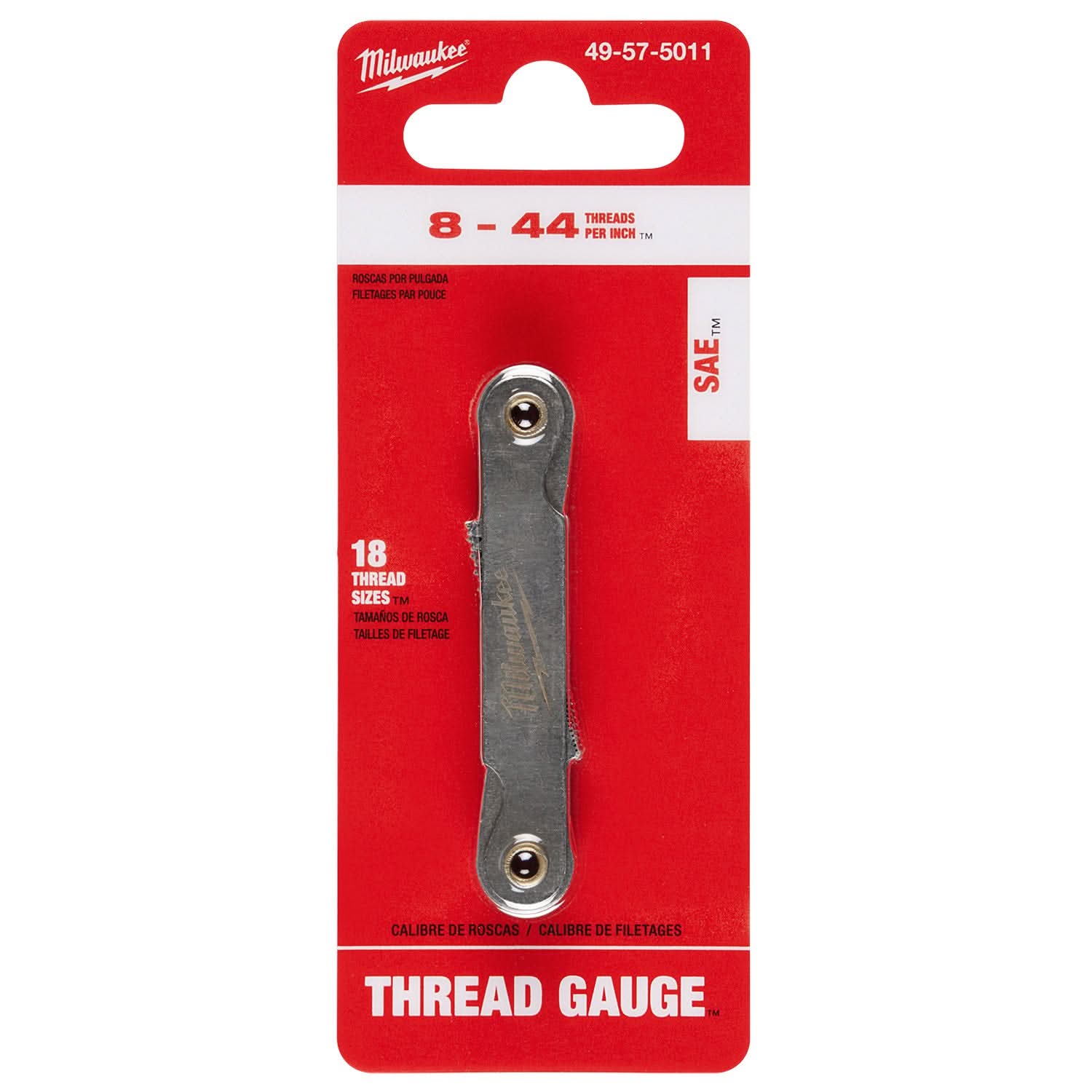 Milwaukee 49-57-5011 8-44 TPI SAE Thread Gauge