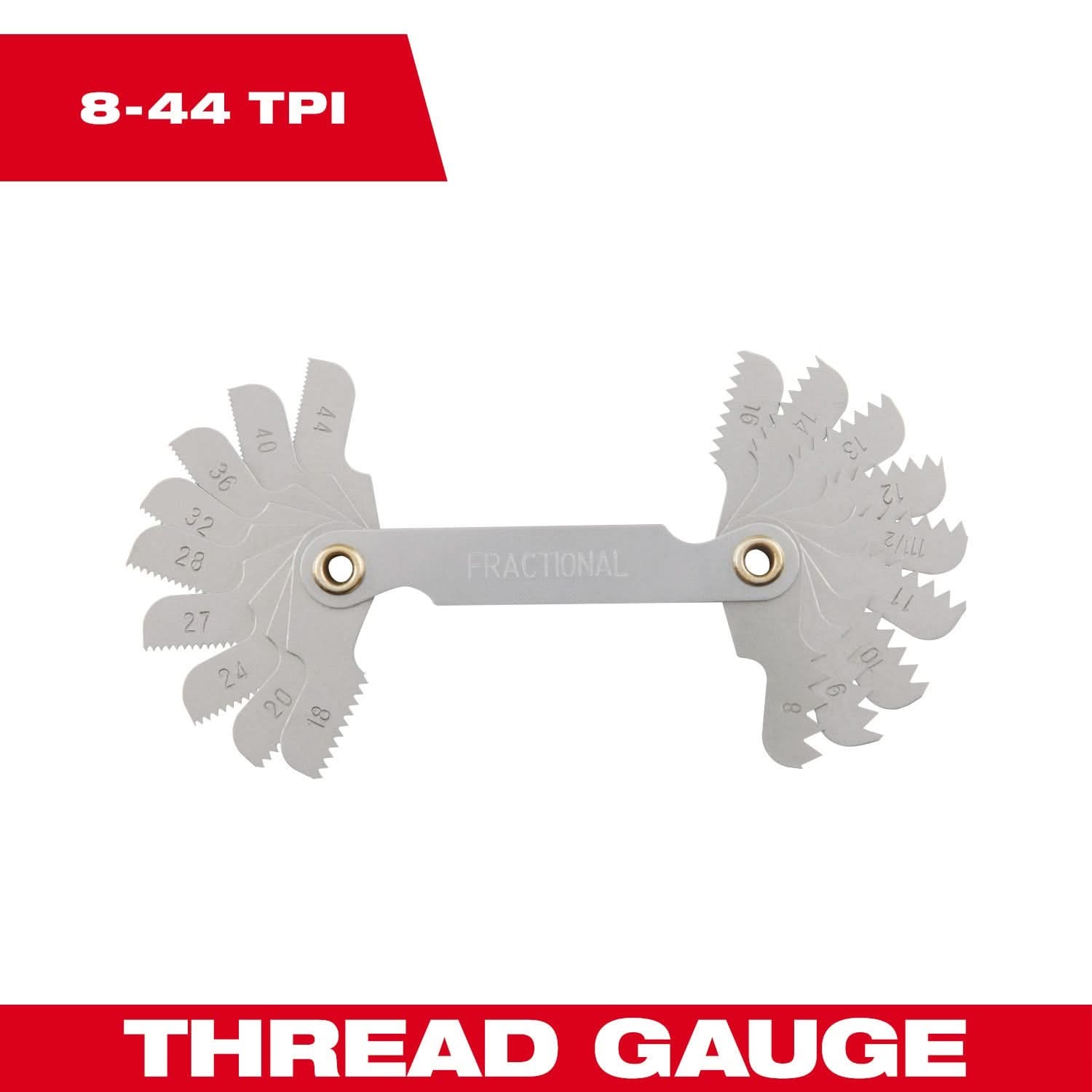 Milwaukee 49-57-5011 8-44 TPI SAE Thread Gauge