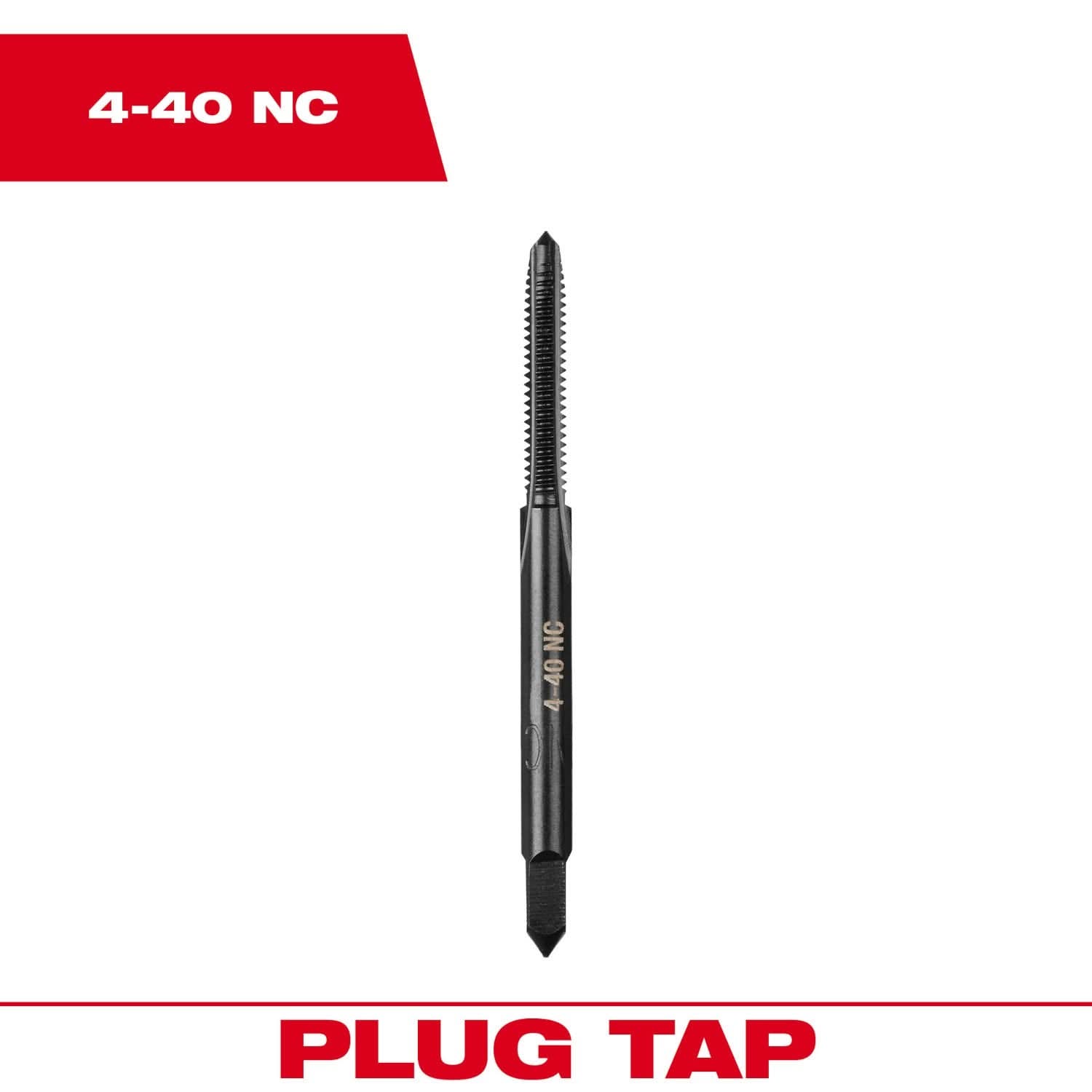 Milwaukee 49-57-5108 4-40 NC Straight Flute Plug Tap
