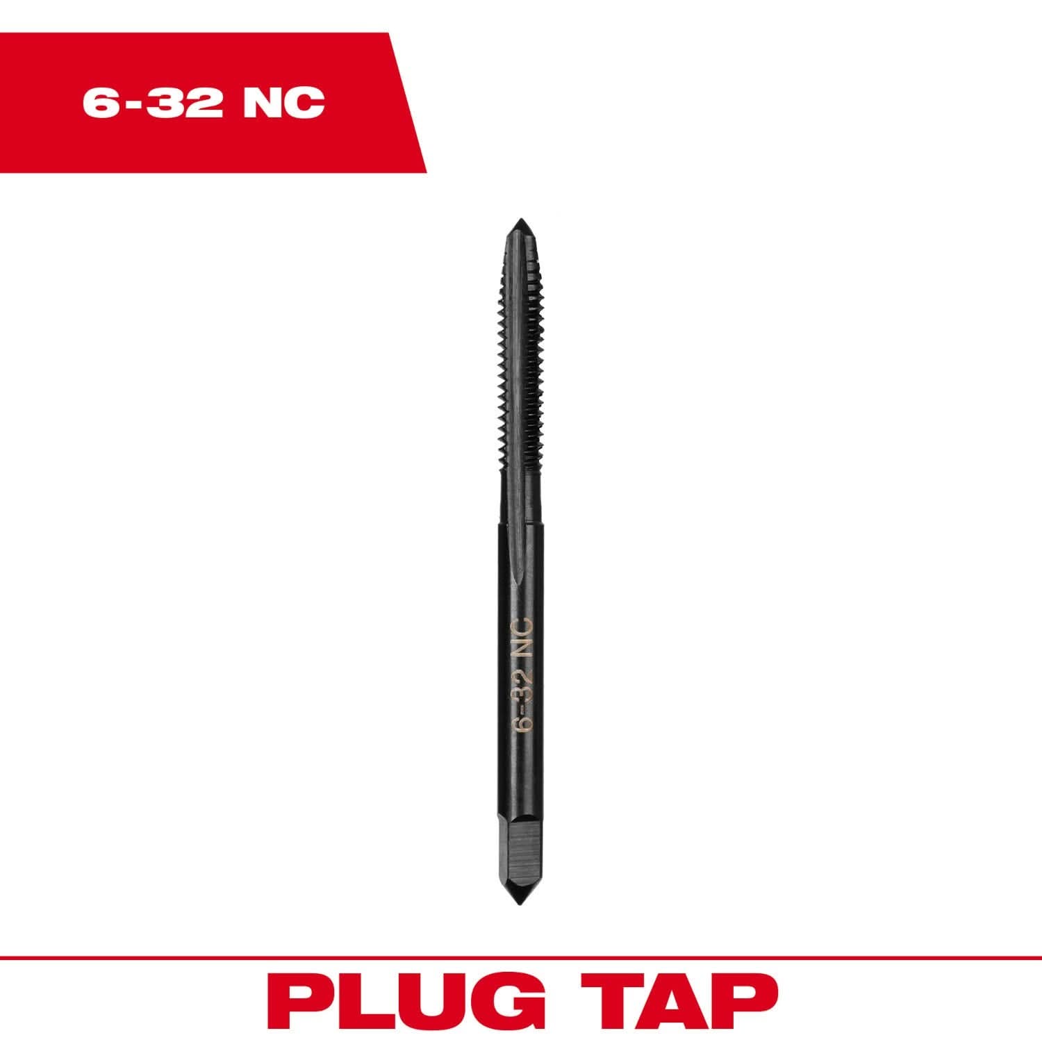 Milwaukee 49-57-5115 6-32 NC Straight Flute Plug Tap