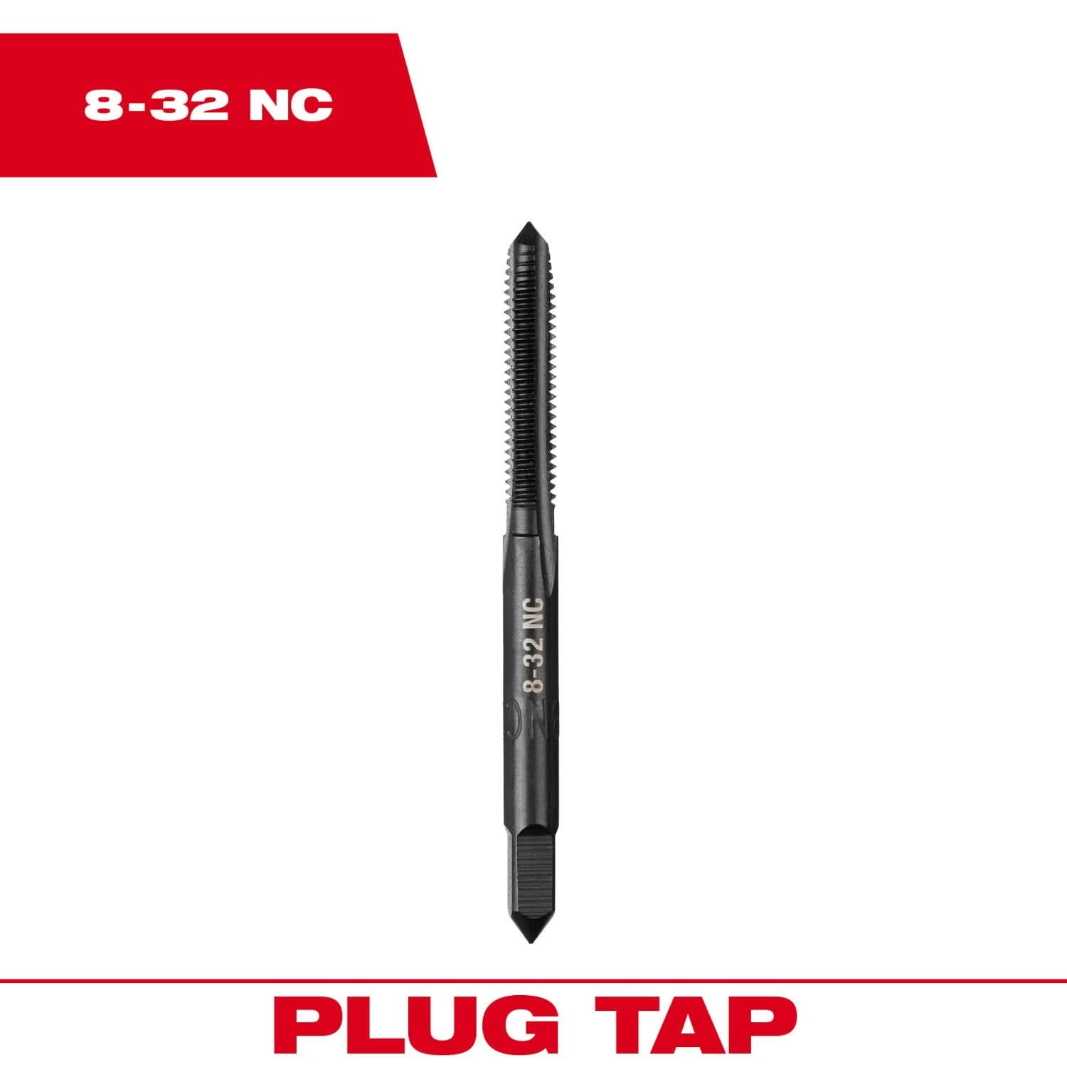 Milwaukee 49-57-5121 8-32 NC Straight Flute Plug Tap