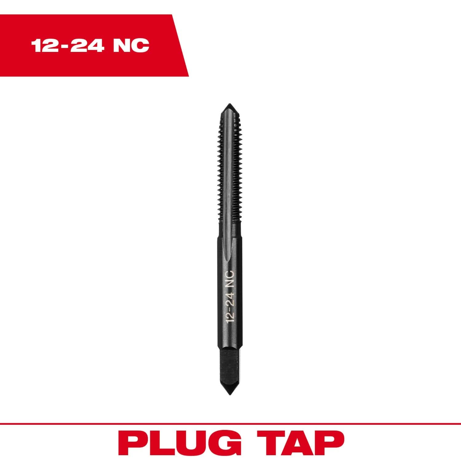 Milwaukee 49-57-5130 12-24 NC Straight Flute Plug Tap