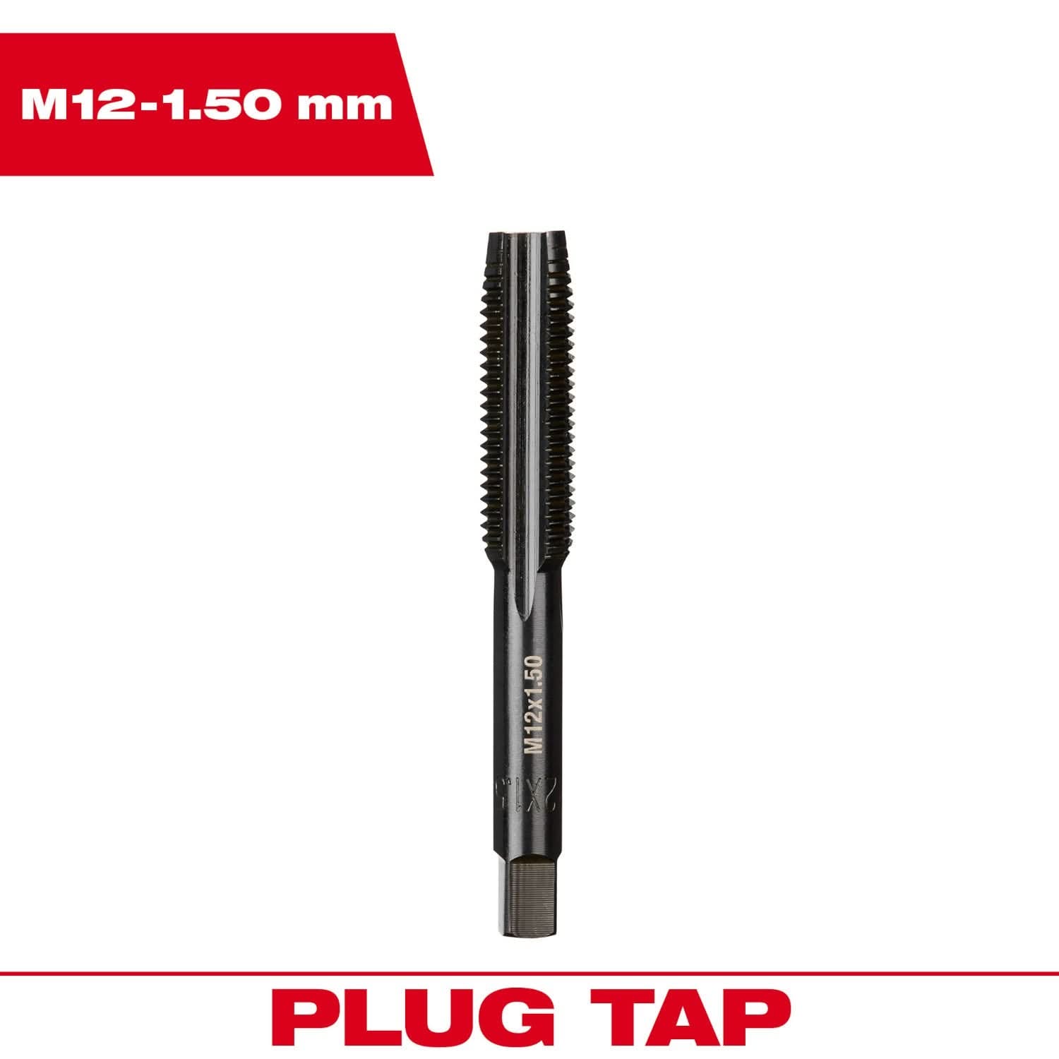 Milwaukee 49-57-5159 M12-1.50 mm Straight Flute Plug Tap