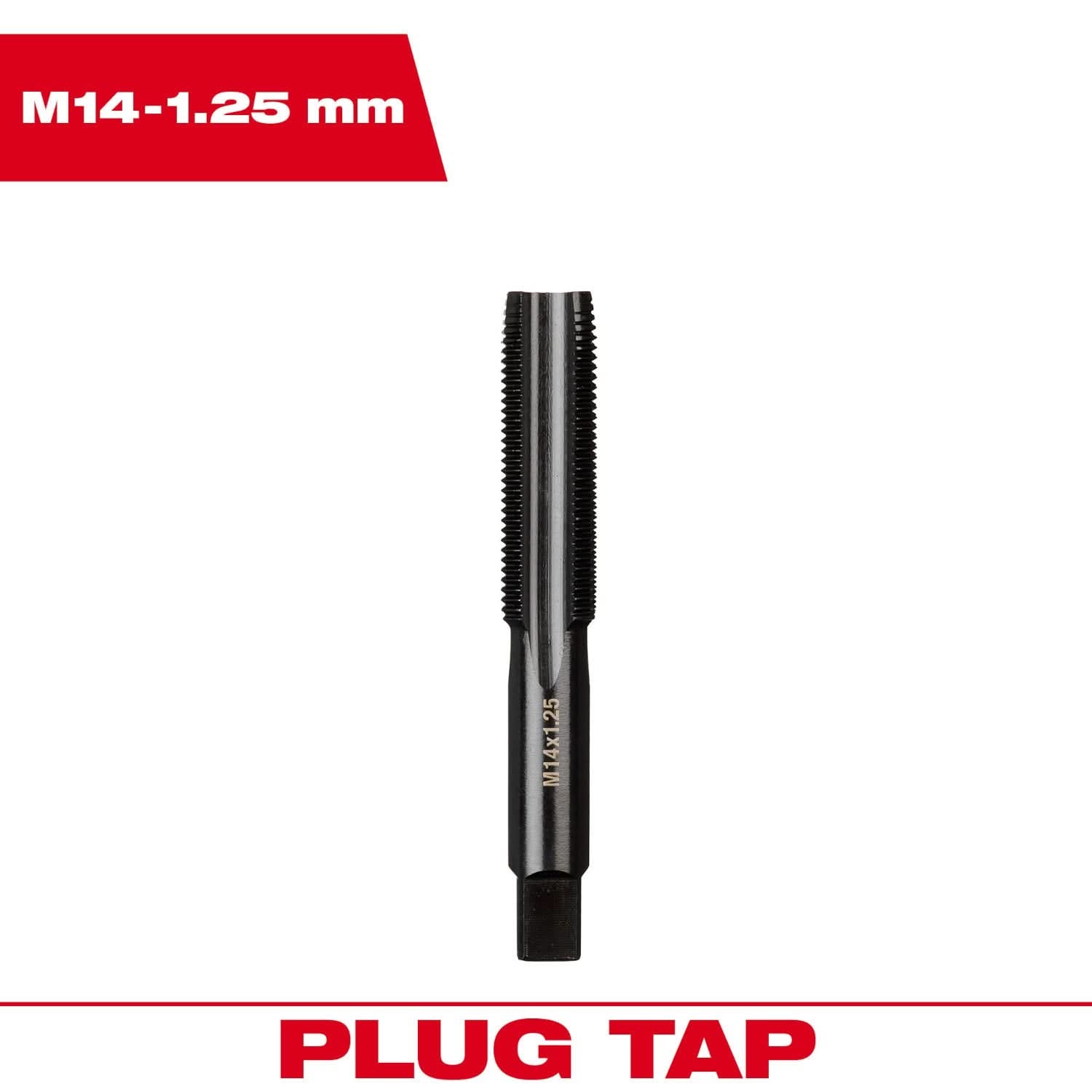 Milwaukee 49-57-5167 M14-1.25 mm Straight Flute Plug Tap