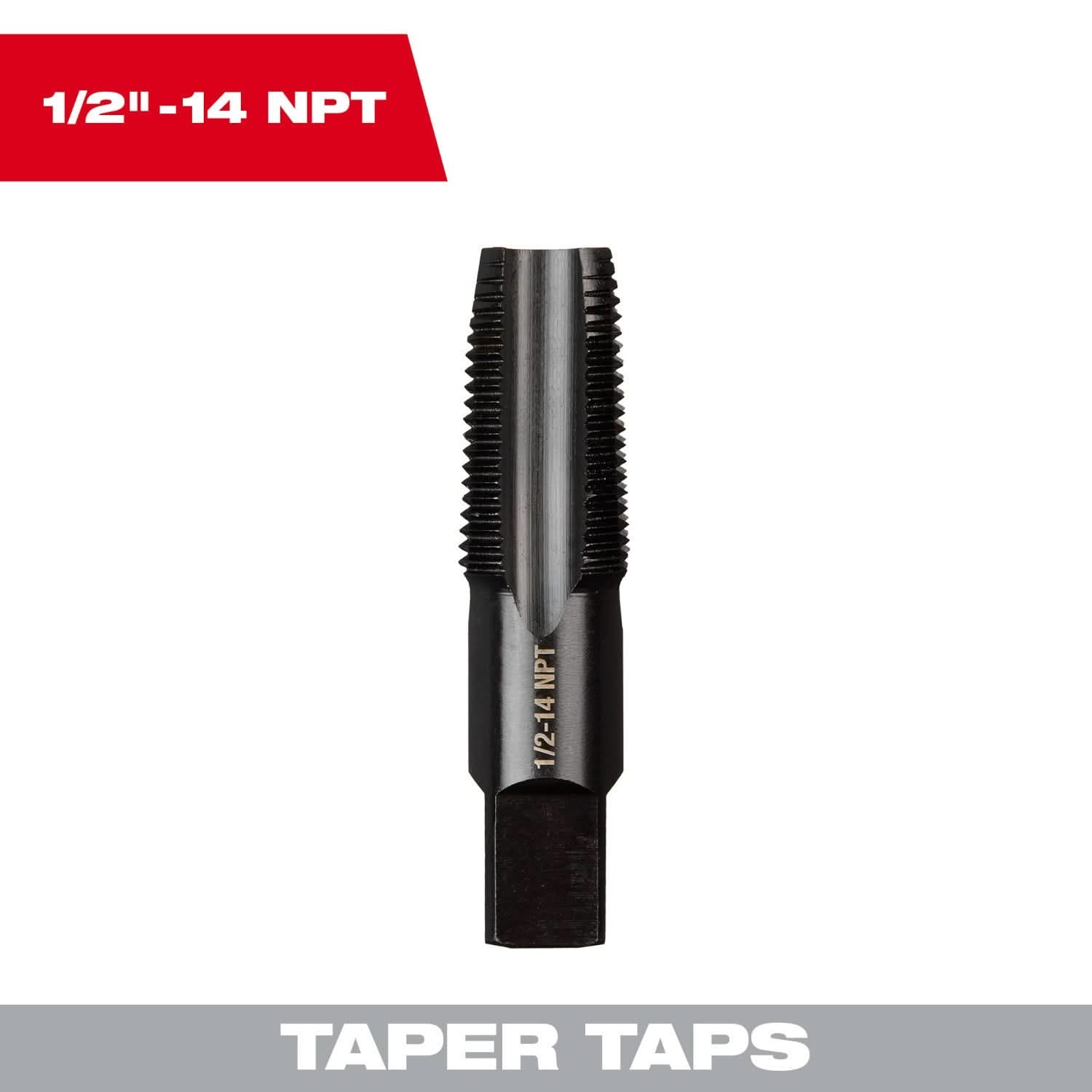 Milwaukee 49-57-5293 1/2"-14 NPT Straight Flute Taper Tap