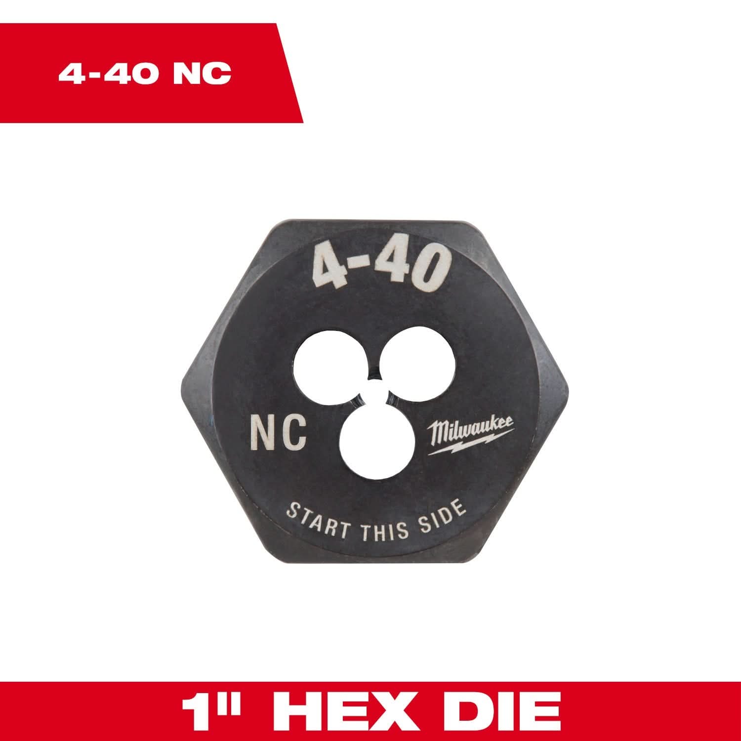Milwaukee 49-57-5308 4-40 NC 1-Inch Hex Threading Die – Tool Nut