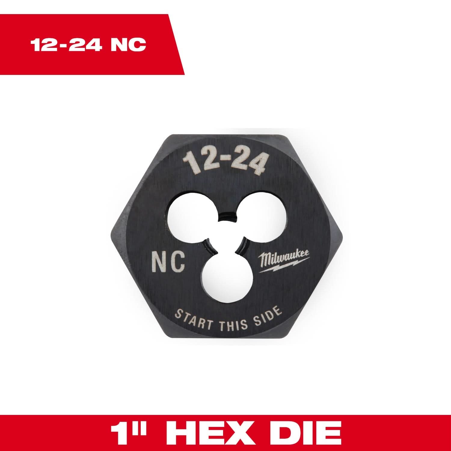 Milwaukee 49-57-5330 12-24 NC 1-Inch Hex Threading Die