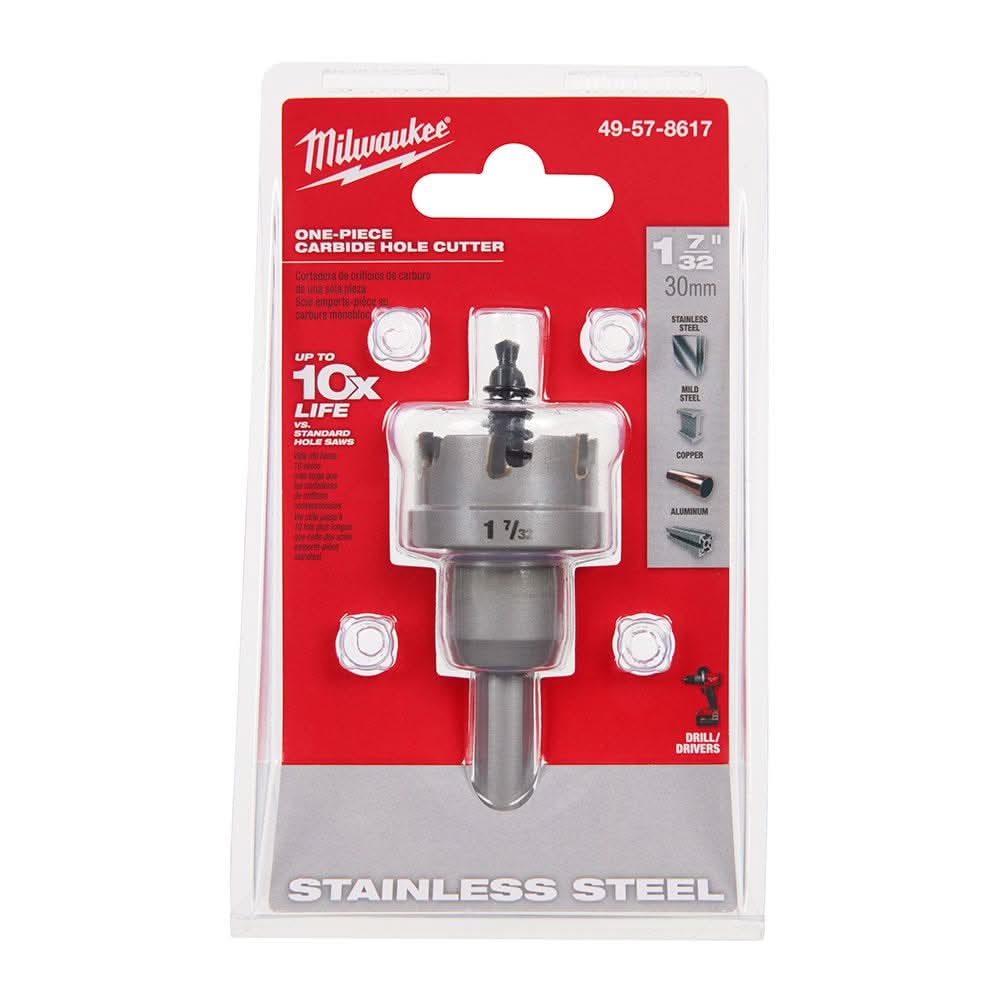 Milwaukee 49-57-8617 1-7/32-Inch One-piece Carbide Hole Cutter
