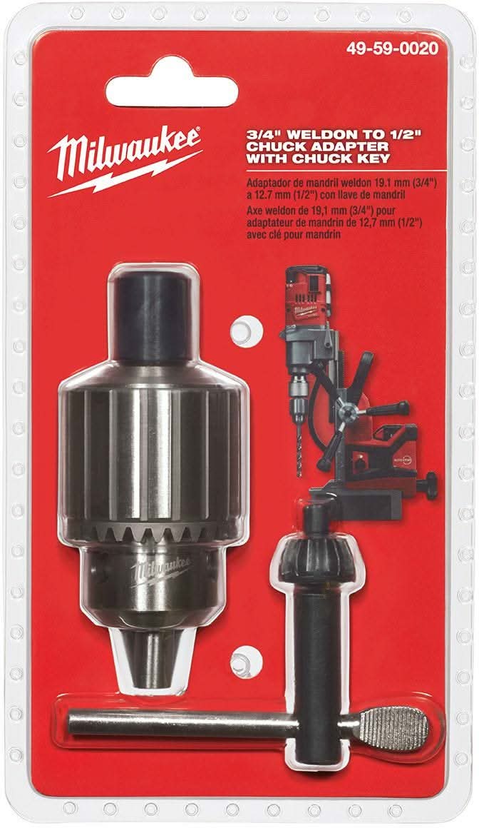 Milwaukee 49-59-0020 3/4-Inch Weldon To 1/2-Inch Chuck Adapter
