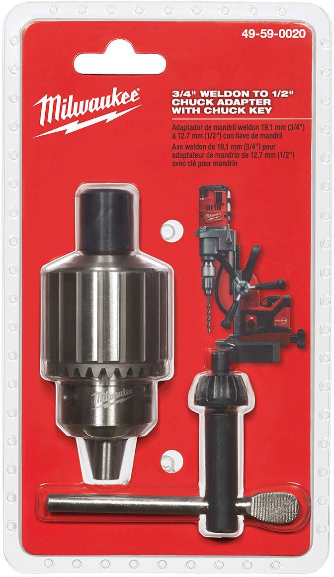 Milwaukee 49-59-0020 3/4-Inch Weldon To 1/2-Inch Chuck Adapter