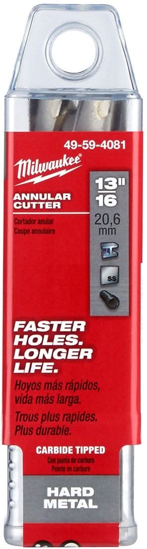 Milwaukee 49-59-4081 13/16-Inch TCT Annular Cutter 2-Inch Depth