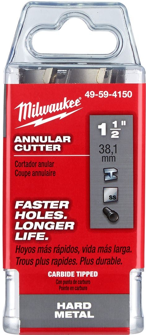 Milwaukee 49-59-4150 1-1/2-Inch TCT Annular Cutter 2-Inch Depth