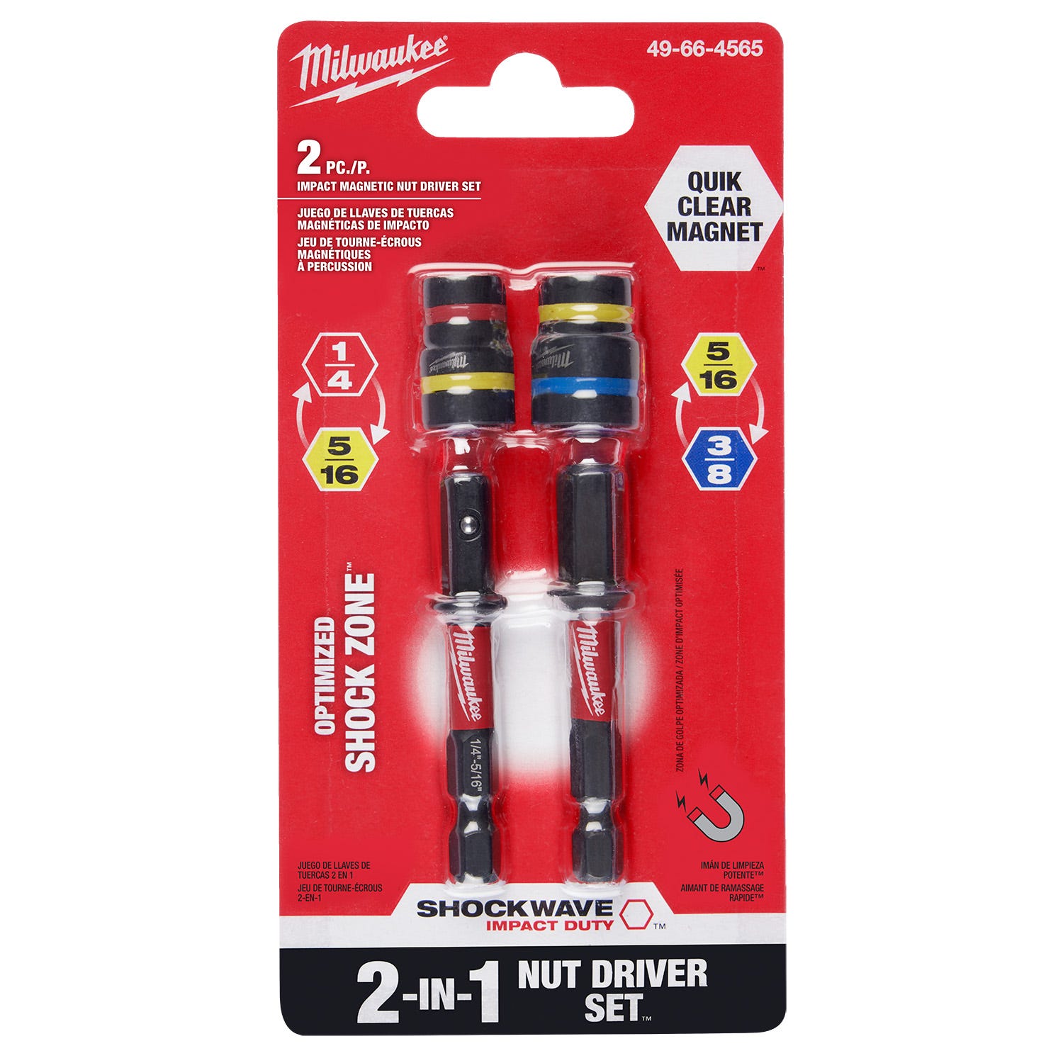 Milwaukee 49-66-4565 SHOCKWAVE Impact Duty QUIK-CLEAR 2-in-1