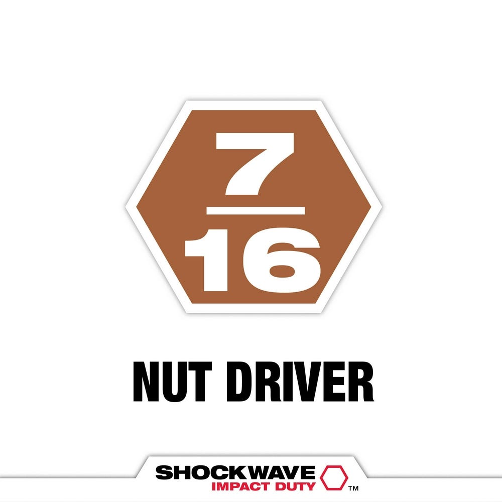 Milwaukee 49-66-4586 SHOCKWAVE Impact Duty 7/16" x 6" Magnetic Nut Driver