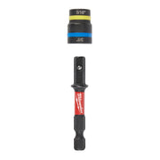 Milwaukee 49-66-4743 SHOCKWAVE Impact Duty 5/16" and 3/8" x 2-1/2" QUIK-CLEAR 2-in-1 Magnetic Nut Driver BULK 25