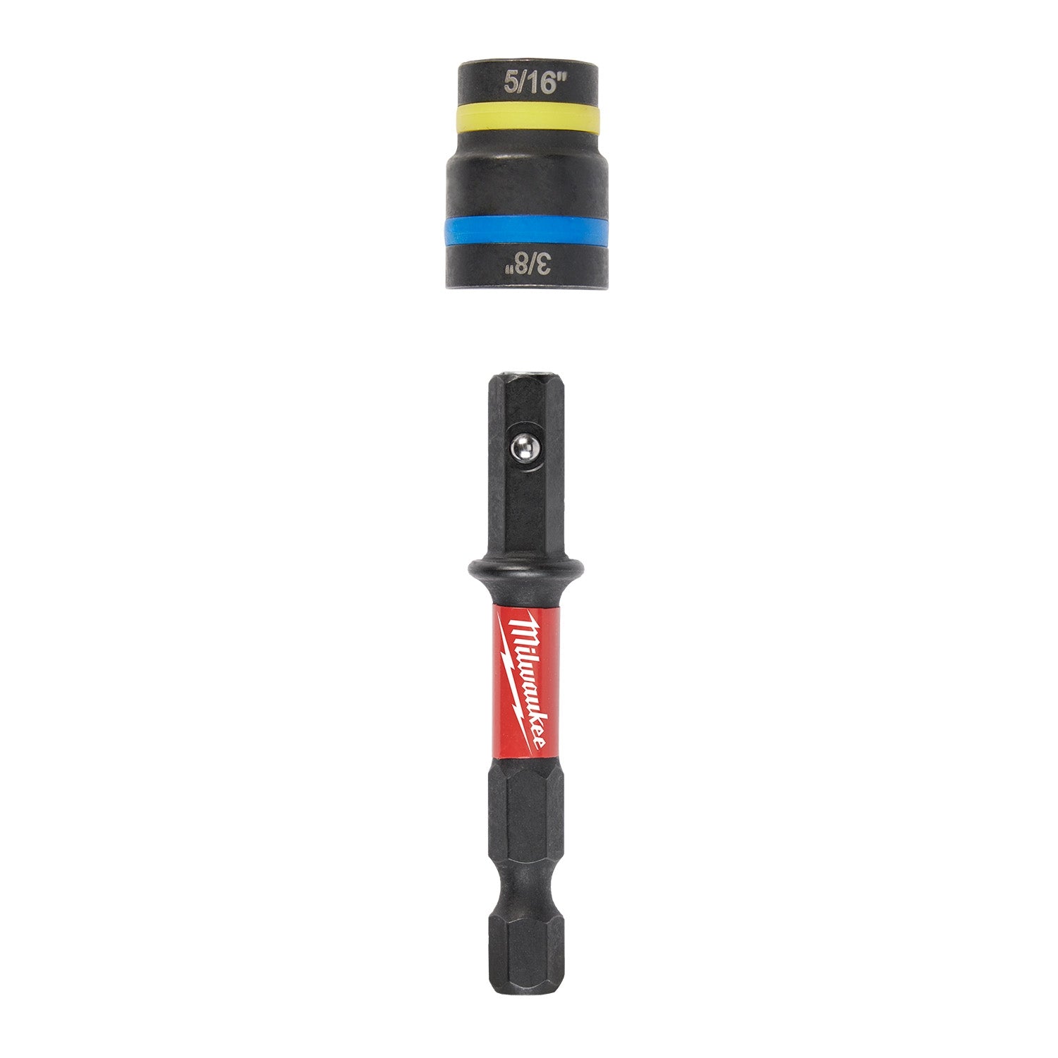 Milwaukee 49-66-4743 SHOCKWAVE Impact Duty 5/16" and 3/8" x 2-1/2" QUIK-CLEAR 2-in-1 Magnetic Nut Driver BULK 25