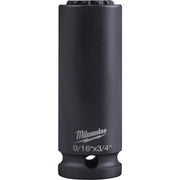 Milwaukee 49-66-5121 Shockwave Lineman's 12-Point 9/16"x3/4" 2-in-1 Socket
