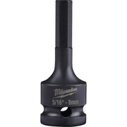 Milwaukee 49-66-5141 Shockwave Lineman's 1/2" Drive 5/16" - 8mm Hex Bit Socket