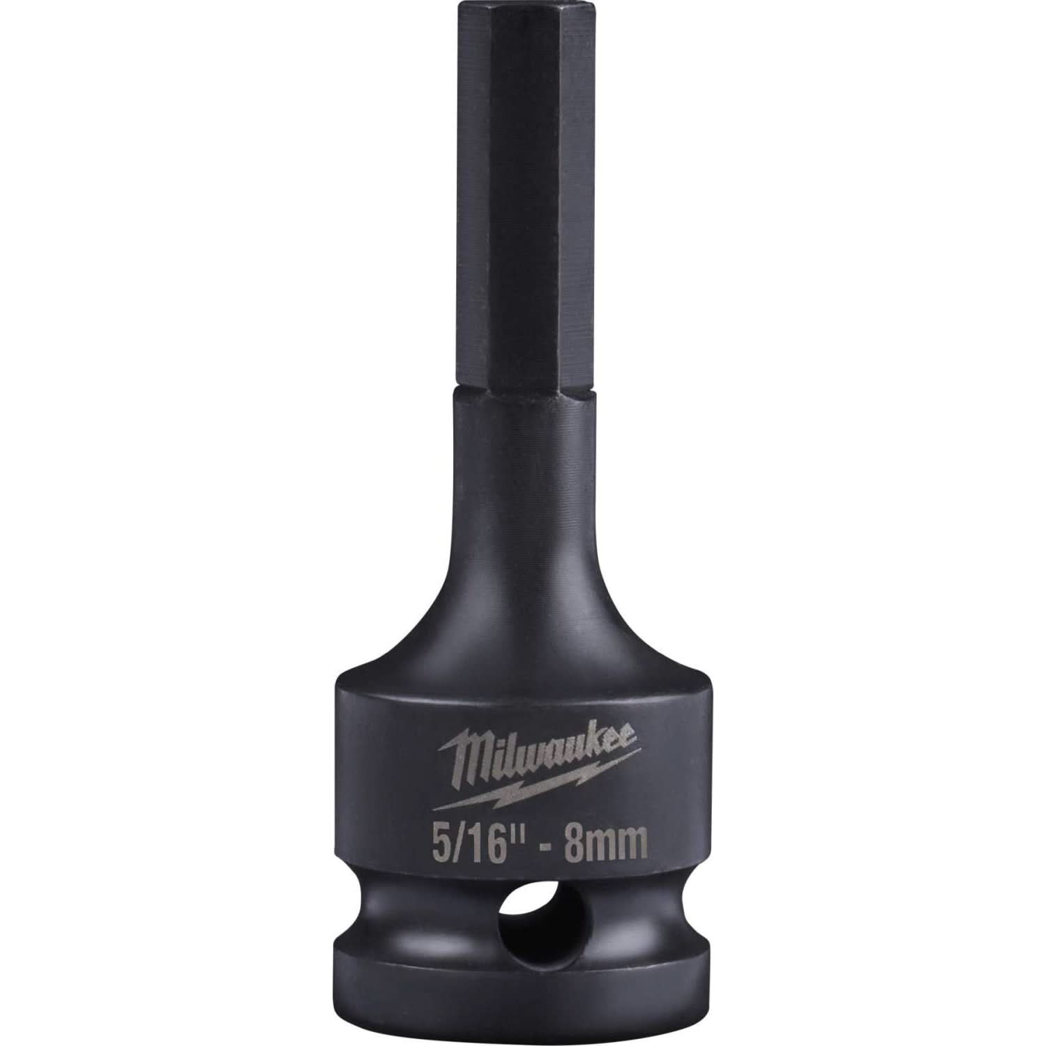 Milwaukee 49-66-5141 Shockwave Lineman's 1/2" Drive 5/16" - 8mm Hex Bit Socket