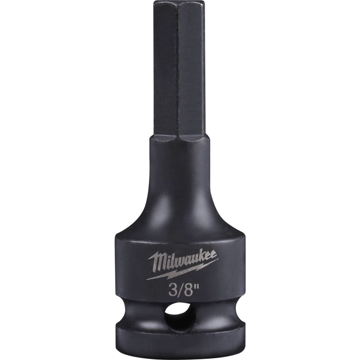 Milwaukee 49-66-5142 Shockwave Lineman's 1/2" Drive 3/8" Hex Bit Socket