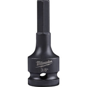 Milwaukee 49-66-5142 Shockwave Lineman's 1/2" Drive 3/8" Hex Bit Socket