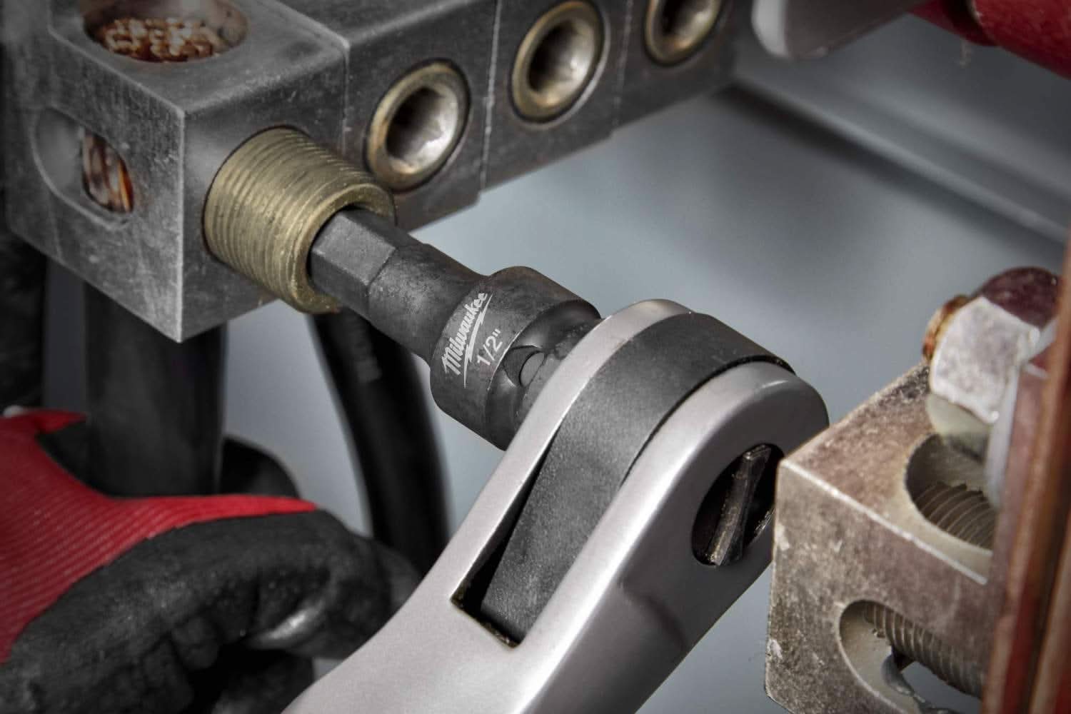 Milwaukee 49-66-5144 Shockwave Lineman's 1/2" Drive 1/2" Hex Bit Socket