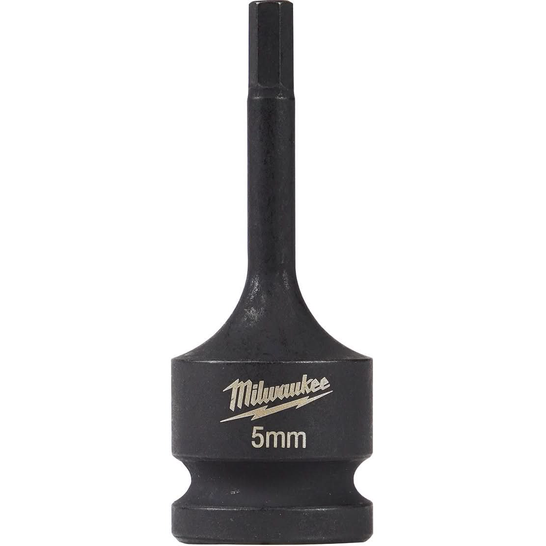 Milwaukee 49-66-5145 Shockwave Lineman's 1/2-Inch Drive - 5mm Hex Bit Socket