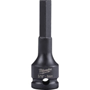 Milwaukee 49-66-5151 Shockwave Lineman's 3/8" Drive 5/16" - 8mm Hex Bit Socket