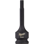 Milwaukee 49-66-5155 Shockwave Lineman's 3/8-Inch Drive 5mm Hex Bit Socket