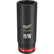 Milwaukee 49-66-6124 SHOCKWAVE Impact Duty 3/8-Inch Drive 11/16-Inch Deep 6 Point Socket