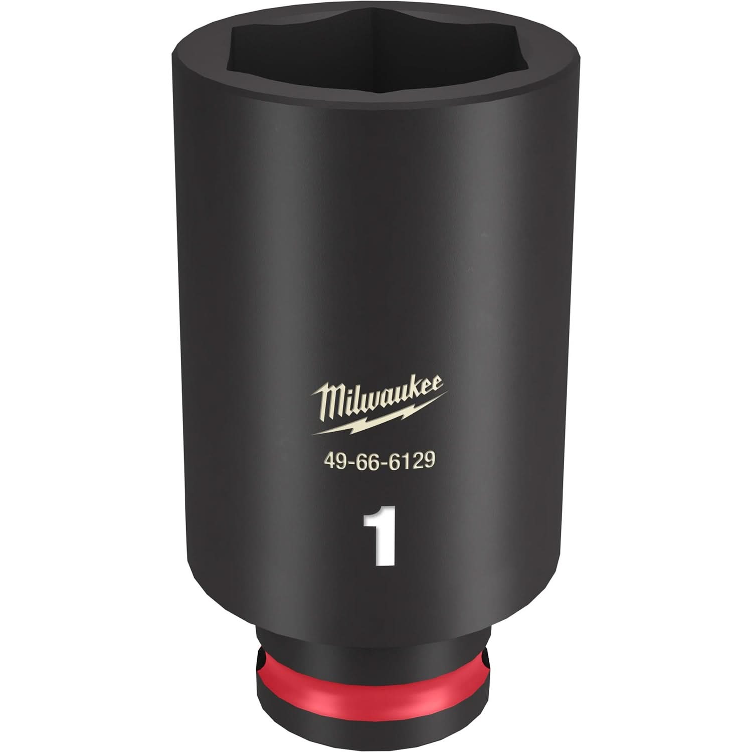 Milwaukee 49-66-6129 SHOCKWAVE Impact Duty 3/8-Inch Drive 1-Inch Deep 6 Point Socket