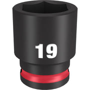 Milwaukee 49-66-6143 SHOCKWAVE Impact Duty 3/8-Inch Drive 19MM Standard 6 Point Socket