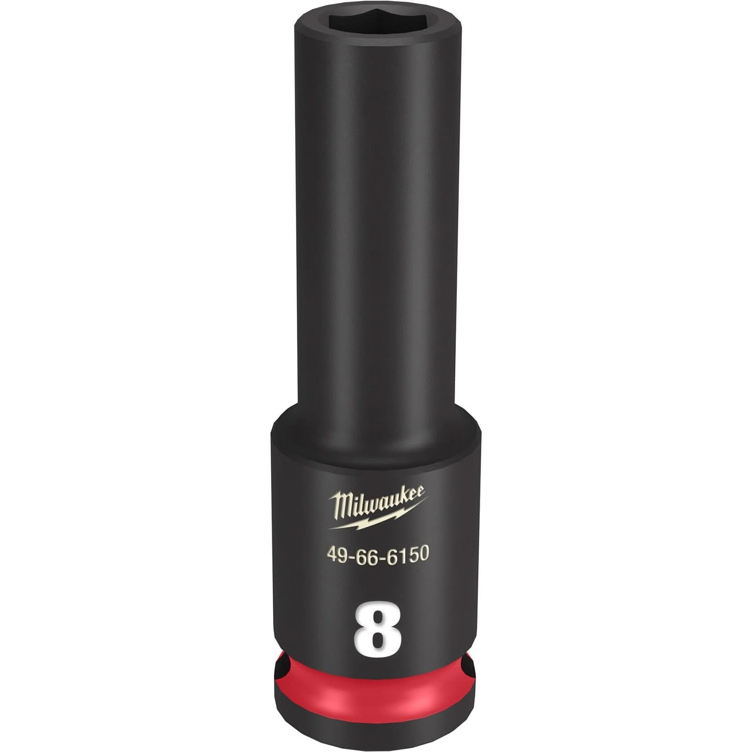 Milwaukee 49-66-6150 SHOCKWAVE Impact Duty 3/8-Inch Drive 8MM Deep 6 Point Socket