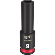 Milwaukee 49-66-6151 SHOCKWAVE Impact Duty 3/8-Inch Drive 9MM Deep 6 Point Socket