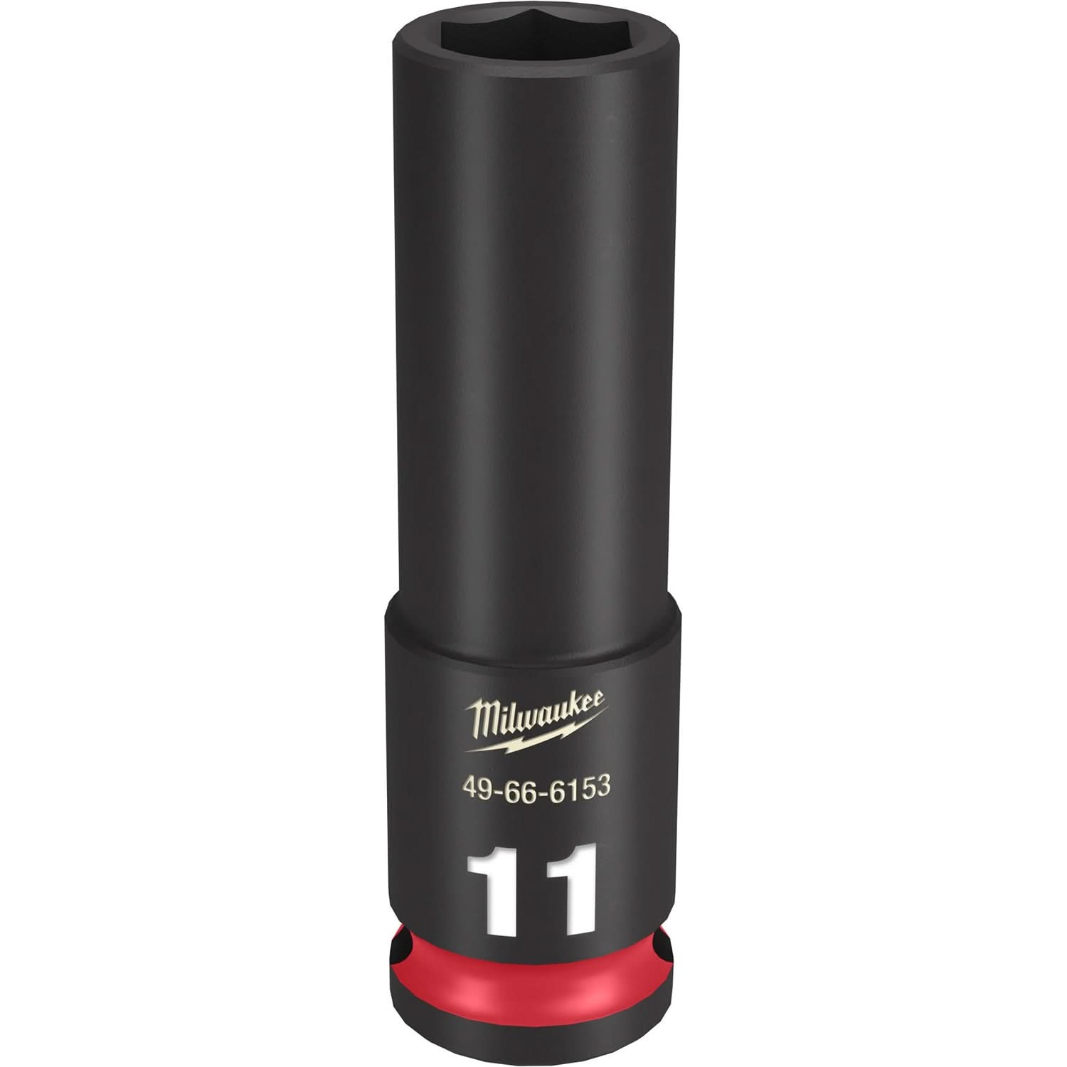 Milwaukee 49-66-6153 SHOCKWAVE Impact Duty 3/8-Inch Drive 11MM Deep 6 Point Socket