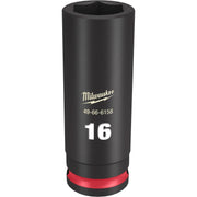 Milwaukee 49-66-6156 SHOCKWAVE Impact Duty 3/8-Inch Drive 14MM Deep 6 Point Socket