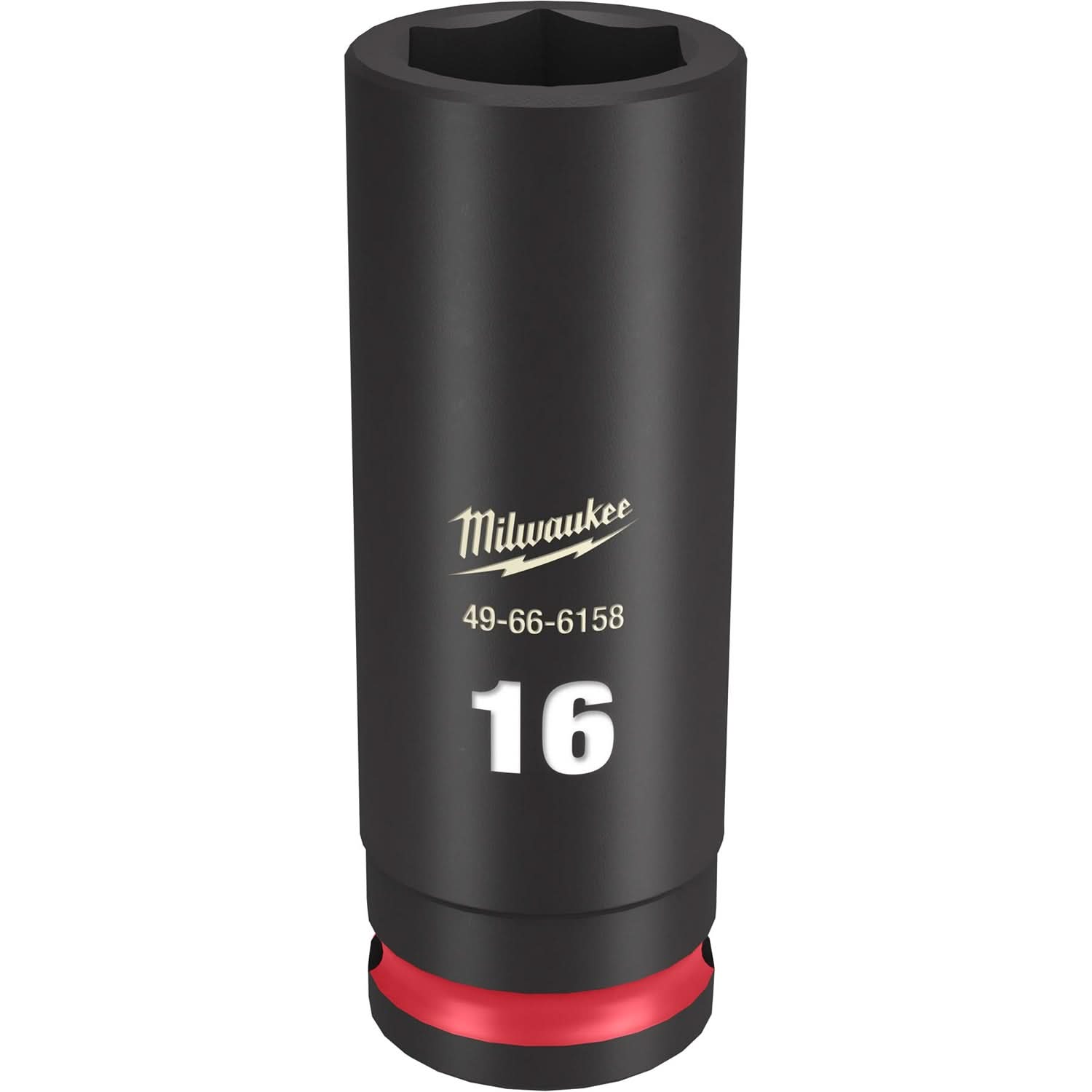 Milwaukee 49-66-6158 SHOCKWAVE Impact Duty 3/8-Inch Drive 16MM Deep 6 Point Socket
