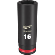 Milwaukee 49-66-6158 SHOCKWAVE Impact Duty 3/8-Inch Drive 16MM Deep 6 Point Socket