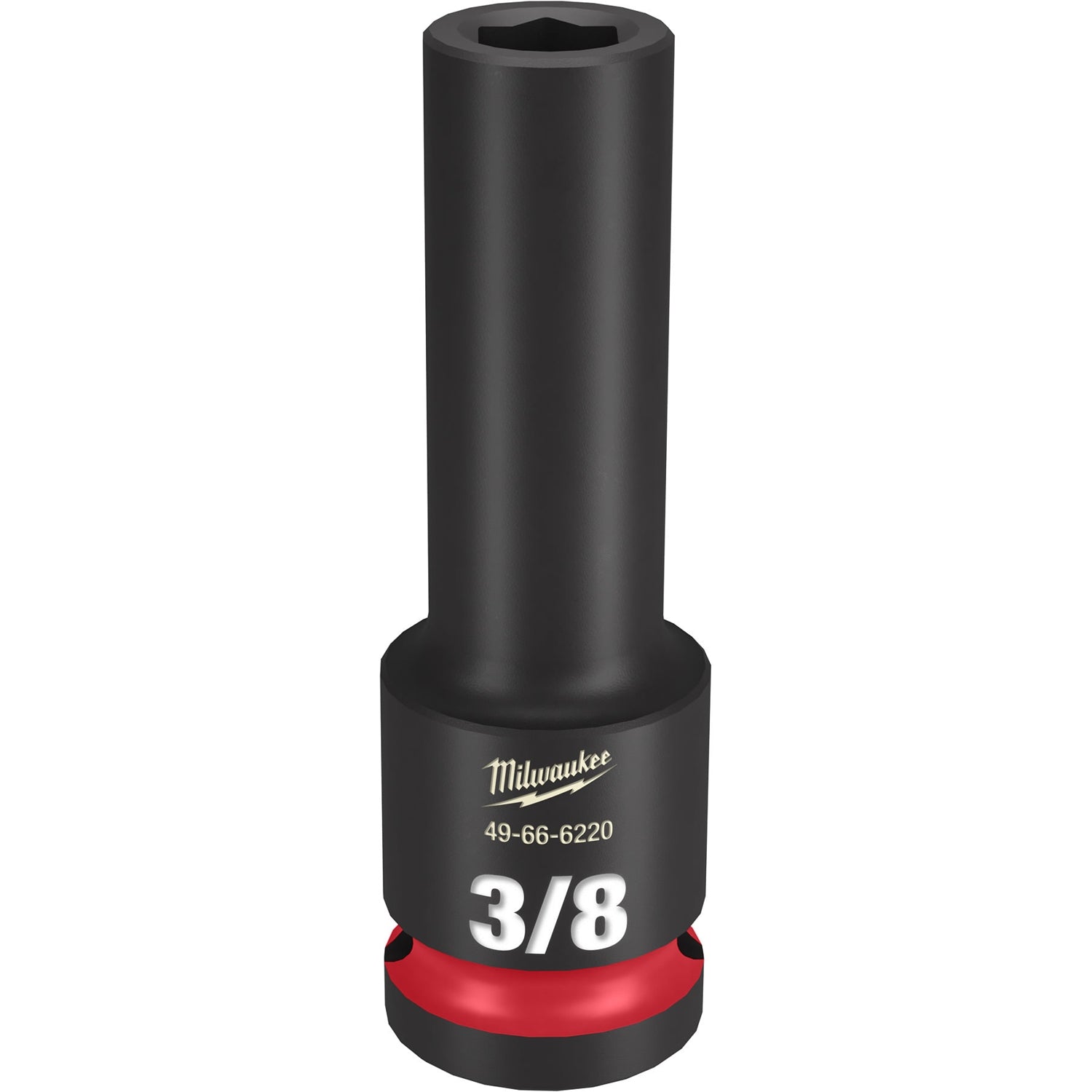 Milwaukee 49-66-6220 SHOCKWAVE Impact Duty 1/2-Inch Drive 3/8-Inch Deep 6 Point Socket