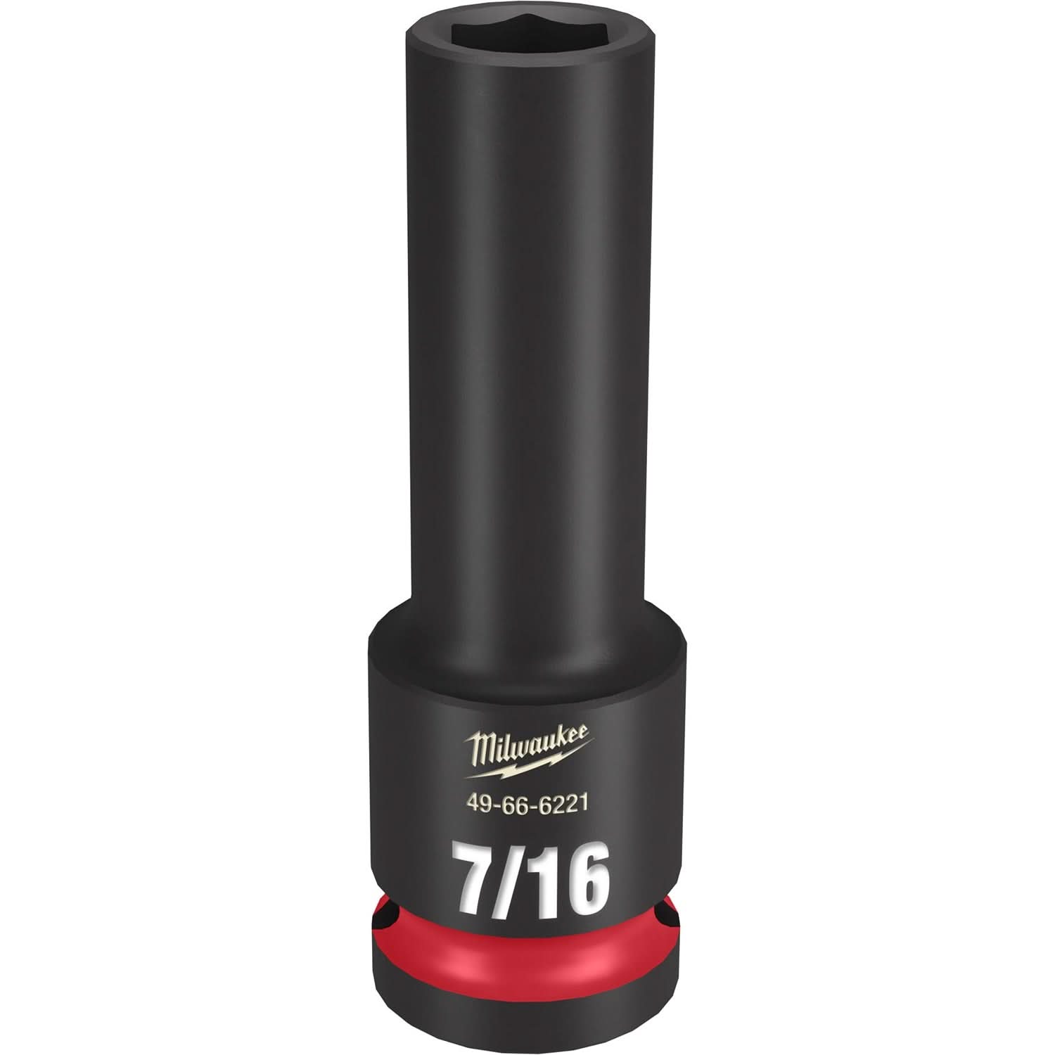 Milwaukee 49-66-6221 SHOCKWAVE Impact Duty 1/2-Inch Drive 7/16-Inch Deep 6 Point Socket